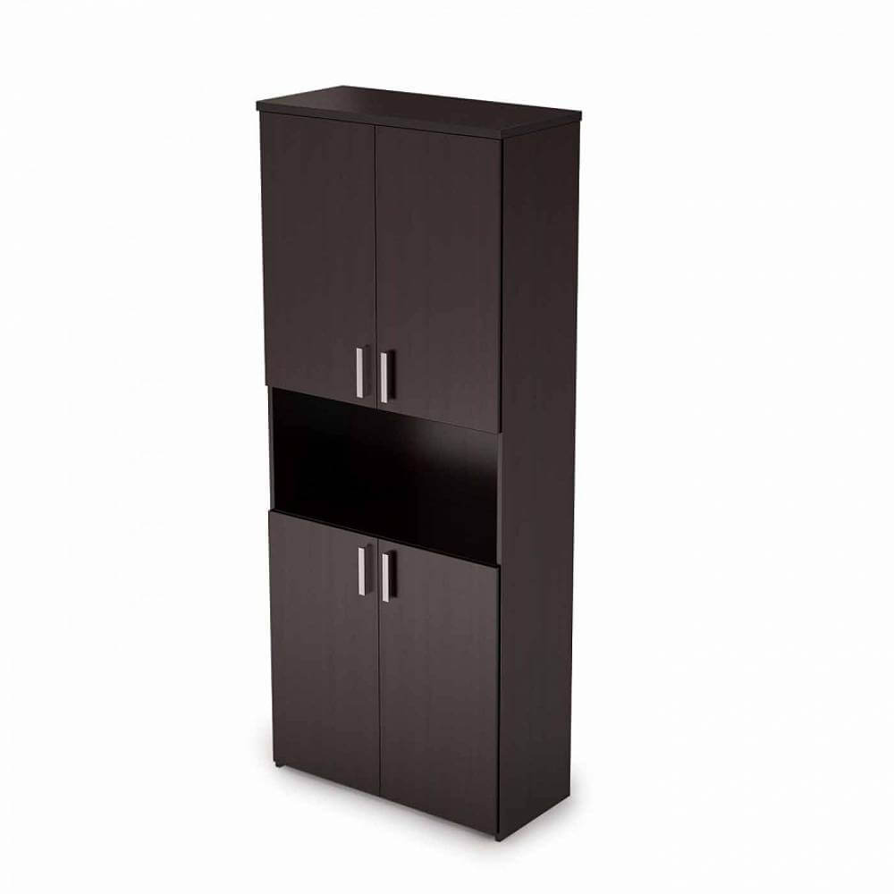 Шкаф высокий полузакрытый 5 ур. 790x370x1960 (Венге, 790x370x1960)