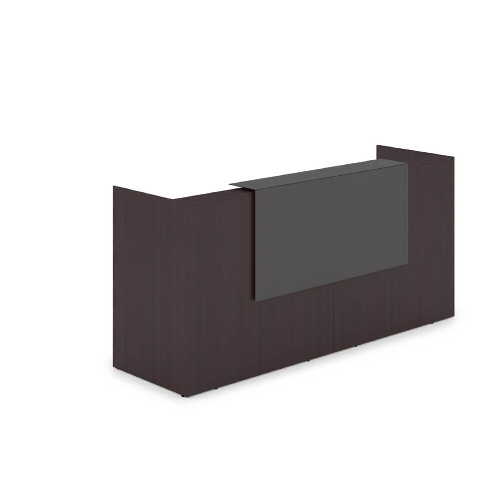 Ресепшен комплект №1 (подсветка) 2432x750x1149 (Венге/Графит, 2432x750x1149)