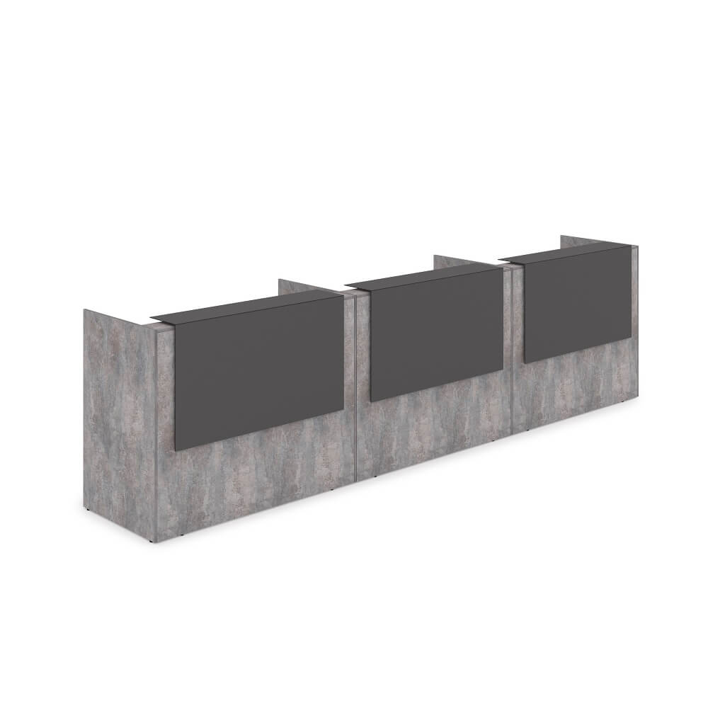 Ресепшен комплект № 3 (подсветка) 4264x750x1149 (Basalt/Графит, 4264x750x1149)