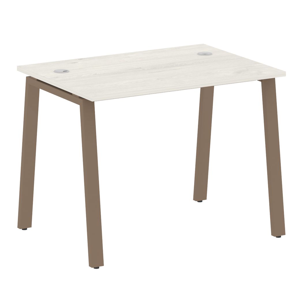 Стол письменный 1000x720x750 на А-образном м/к (Дуб Наварра/капучино, 1000x720x750)