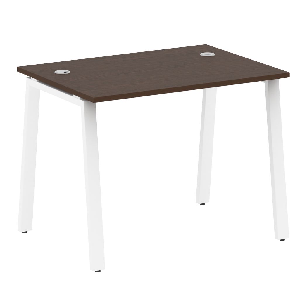 Стол письменный 1000x720x750 на А-образном м/к (Венге Цаво/белый, 1000x720x750)
