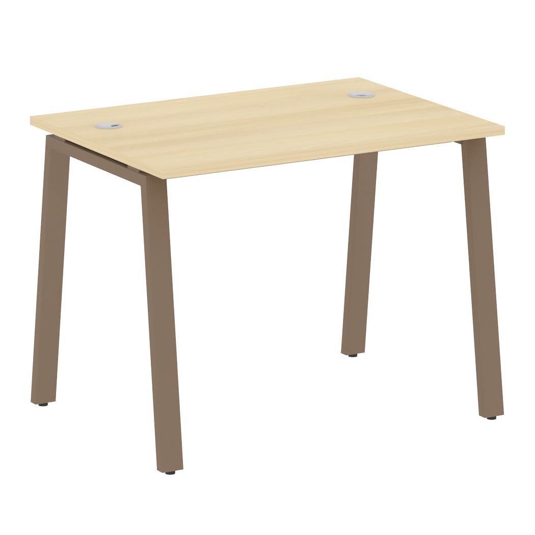 Стол письменный 1000x720x750 на А-образном м/к (Акация Лорка/капучино 1000x720x750)