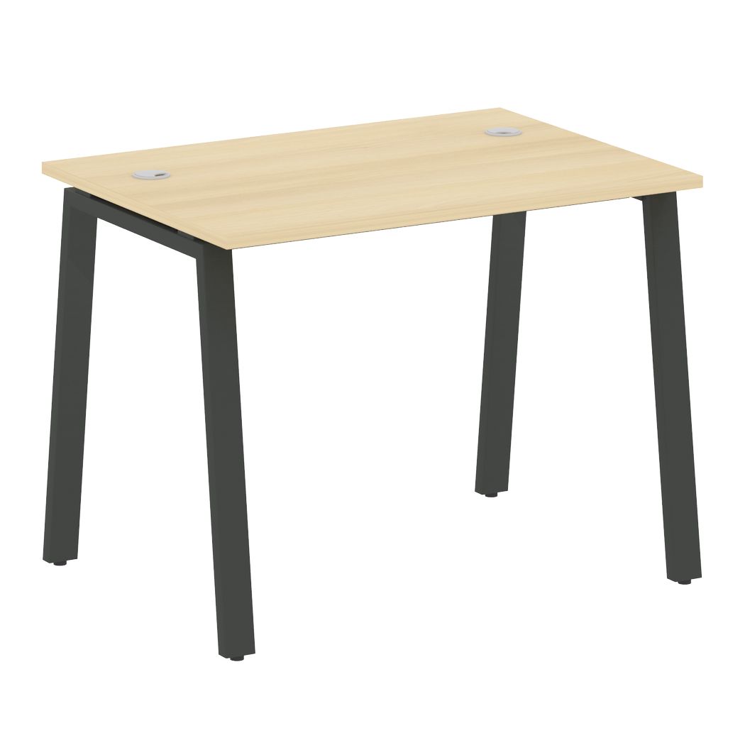 Стол письменный 1000x720x750 на А-образном м/к (Акация Лорка/антрацит, 1000x720x750)