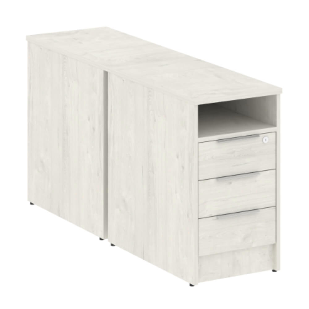 Тумба приставная двойная 412x1475x750 (Дуб Наварра, 412x1475x750)