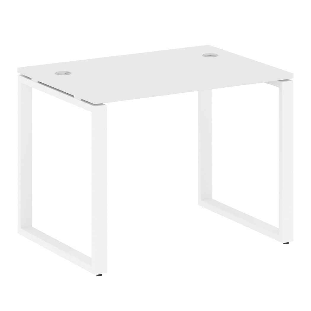 Стол письменный 1000x720x750 на О-образном м/к (Белый/белый, 1000x720x750)