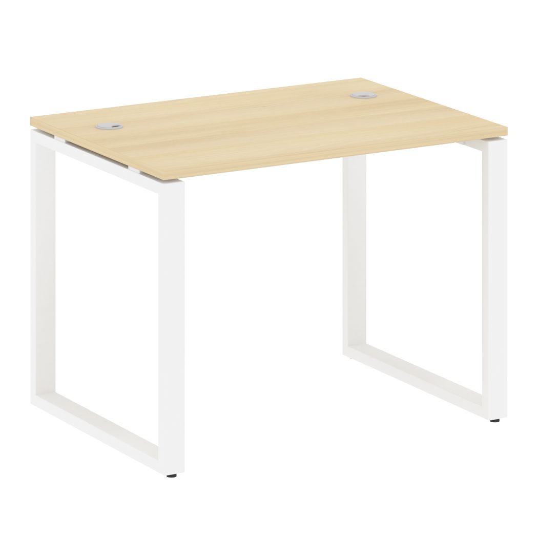 Стол письменный 1000x720x750 на О-образном м/к (Акация Лорка/белый, 1000x720x750)