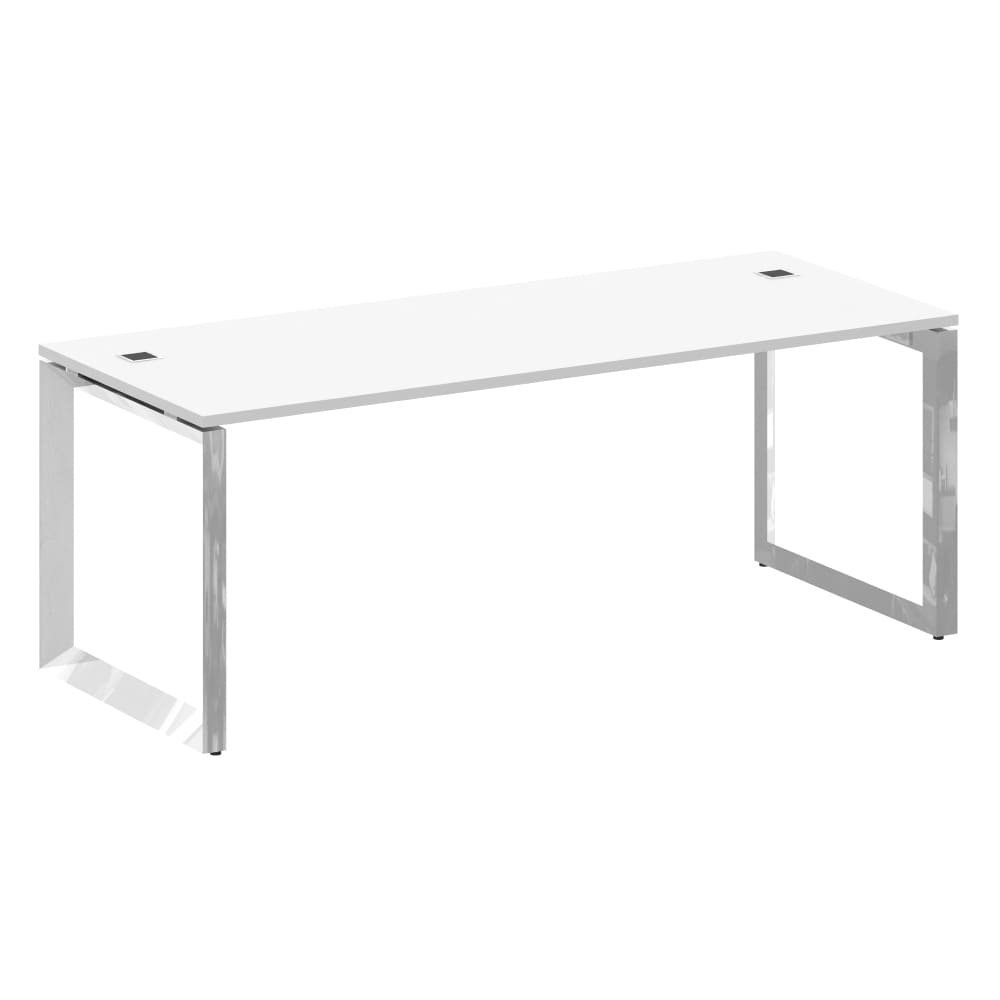 Стол рабочий руководителя на О-обр. м/к 1980x800x750 (Белый Бриллиант, 1980x800x750)
