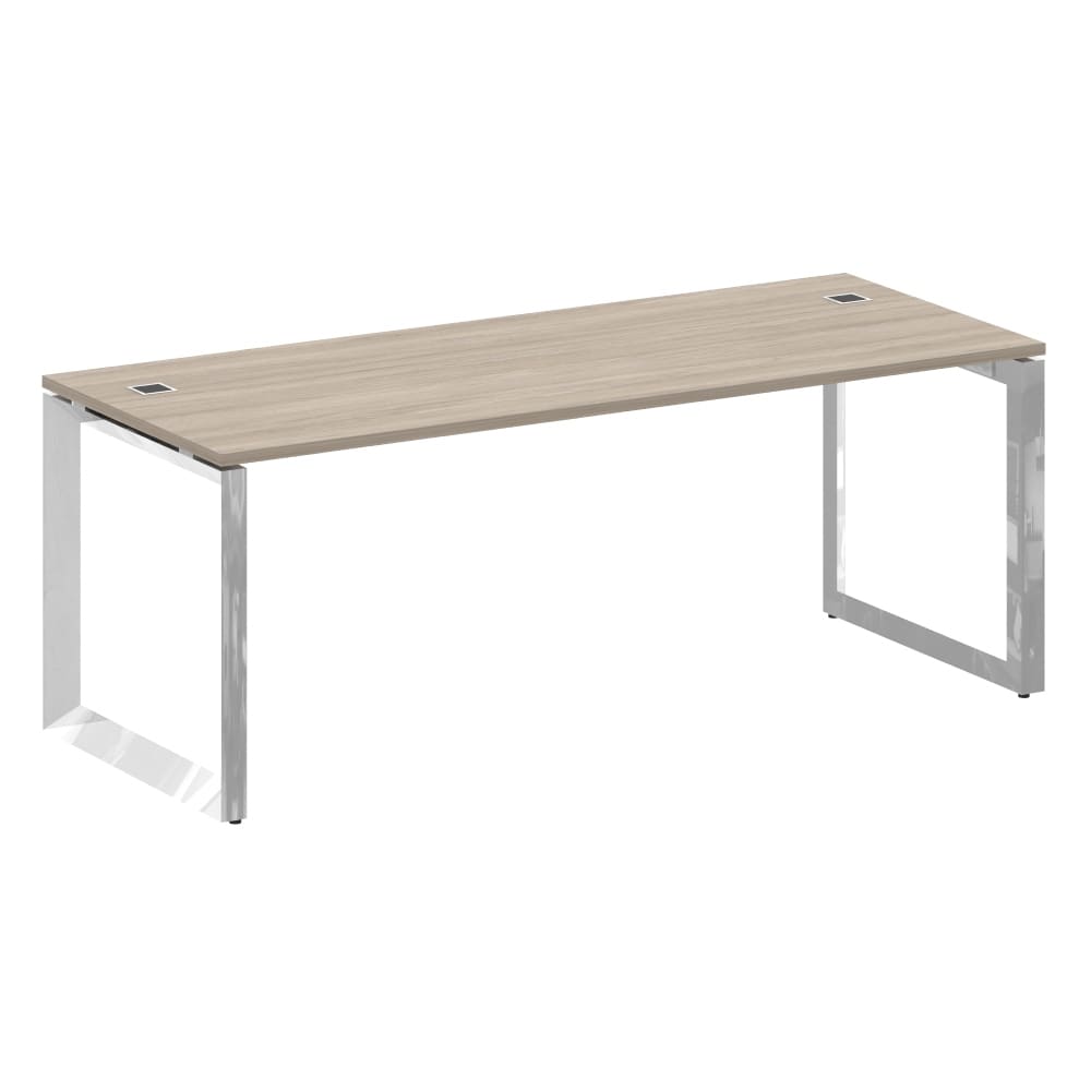 Стол рабочий руководителя на О-обр. м/к 1980x800x750 (Дуб Аттик, 1980x800x750)