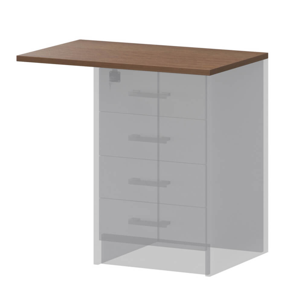 Топ к приставной тумбе АТ-05 730x450x22 (Орех Гварнери, 730x450x22)