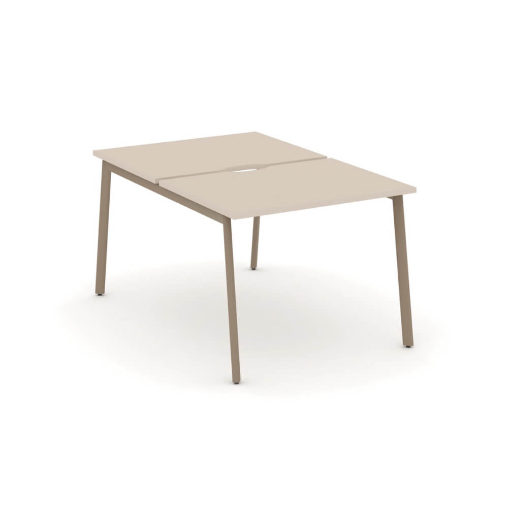 Бенч-система на 2 рабочих места 980x1500x750 (Капучино, 980x1500x750)