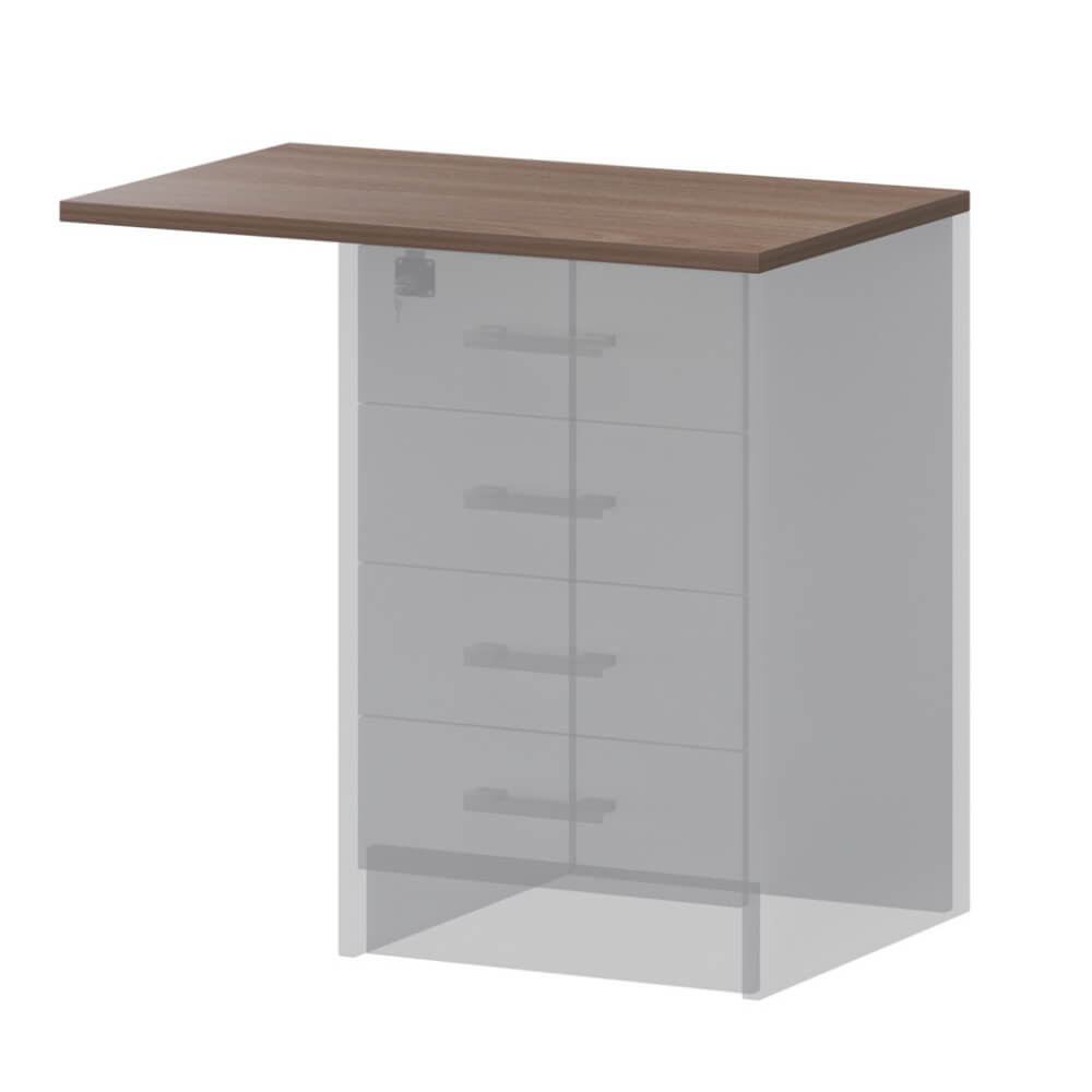 Топ к приставной тумбе АТ-05 730x450x22 (Тёмный Шимо, 730x450x22)