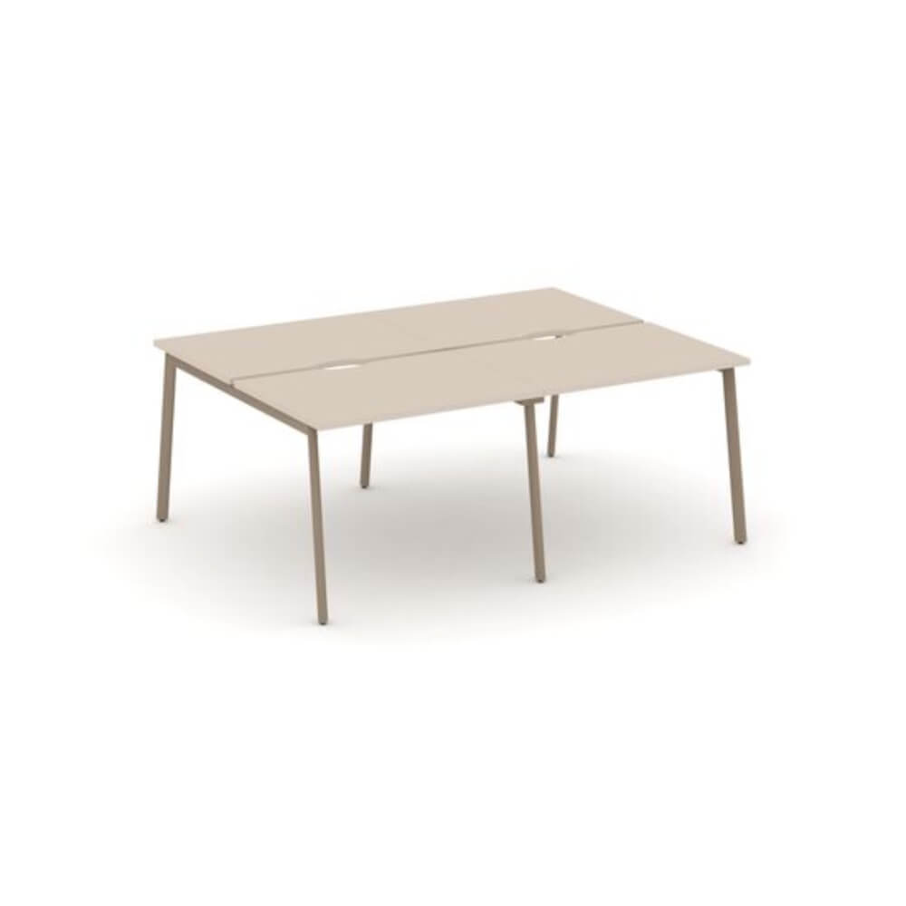 Бенч-система на 4 рабочих места 1960x1500x750 (Капучино, 1960x1500x750)