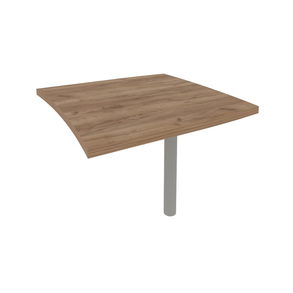 Брифинг-приставка для криволинейного стола 904x904x765 (Дуб Табак, 904x904x765)