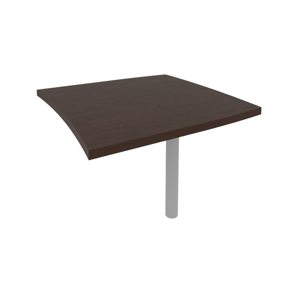 Брифинг-приставка для криволинейного стола 904x904x765 (Венге Цаво, 904x904x765)