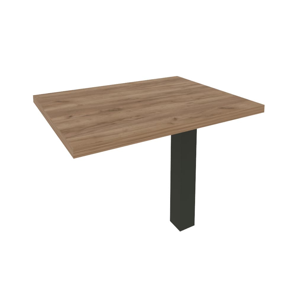 Брифинг-приставка для прямого стола (антрацит металл) 900x700x765 (Дуб Табак, 900x700x765)