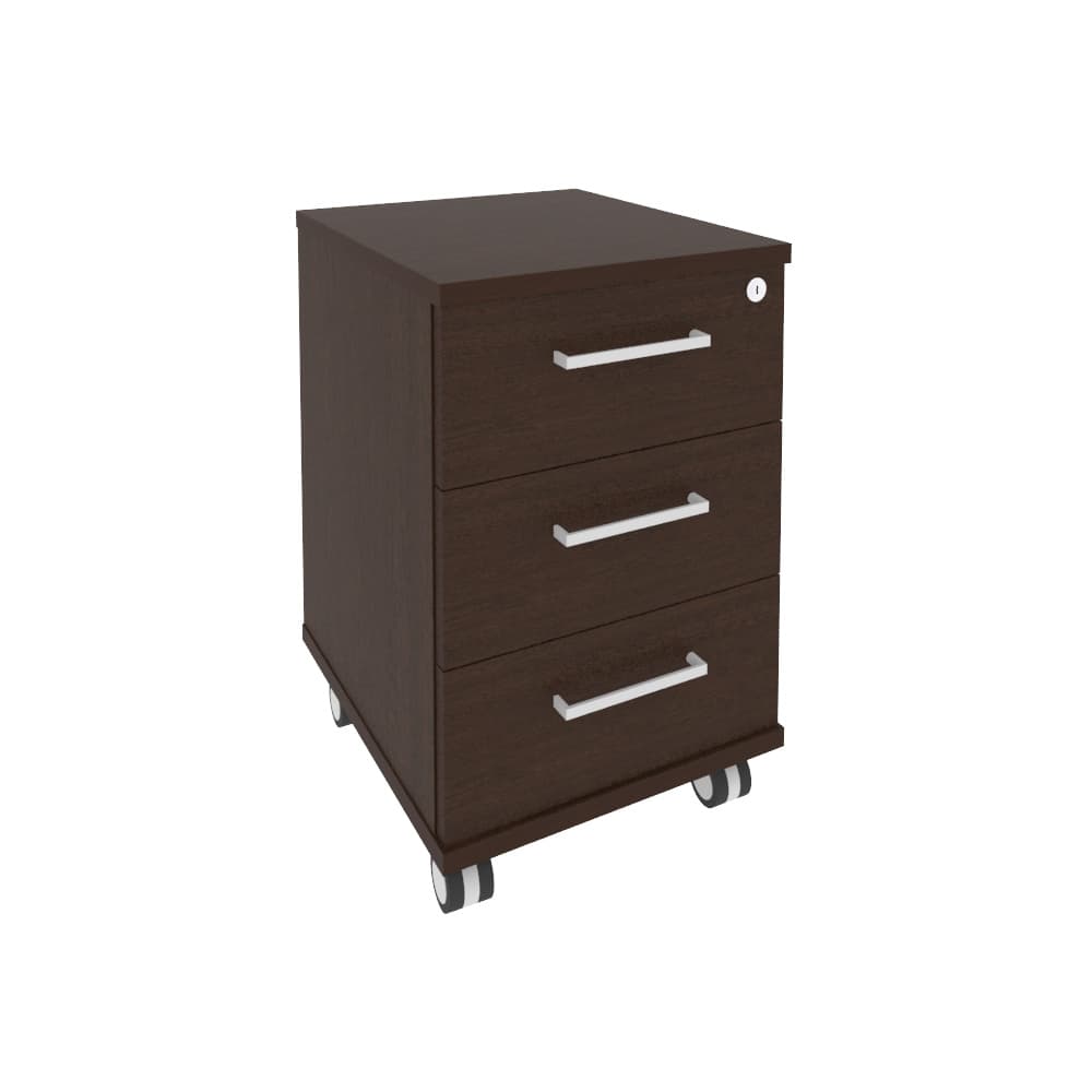 Тумба мобильная 3 ящ. 412x470x650 (Венге Цаво, 412x470x650)