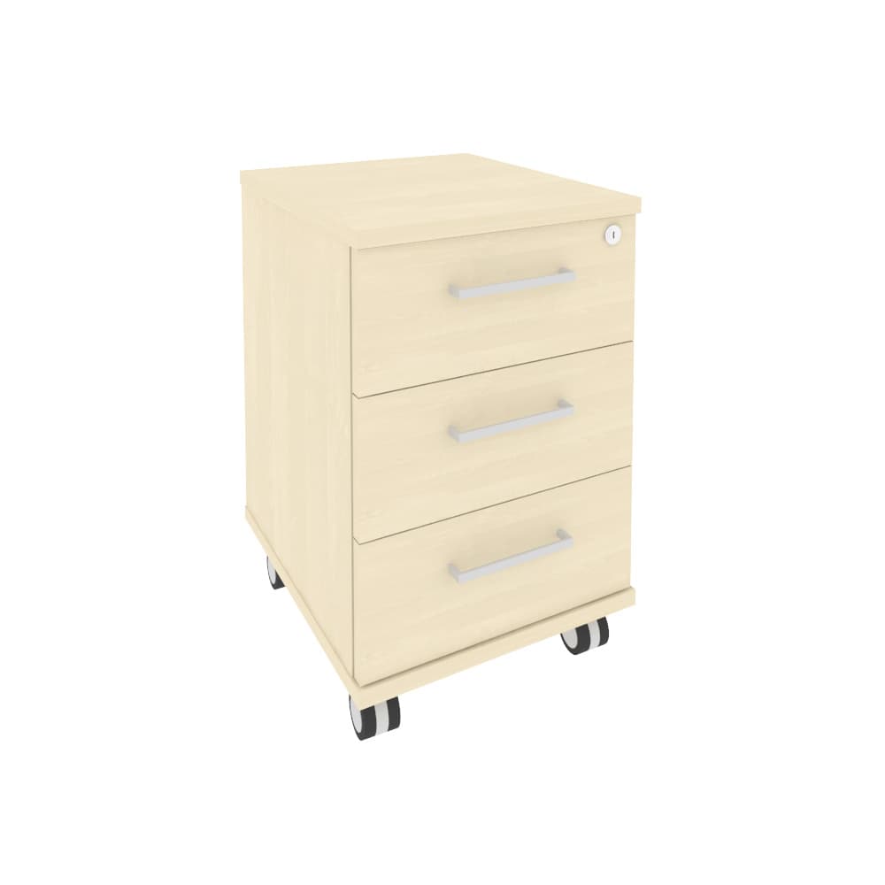 Тумба мобильная 3 ящ. 412x470x650 (Клён, 412x470x650)