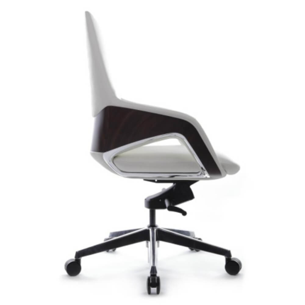 Кресло Аура-М/Aura-M FK005-B 68x68x103-109 (Белый, 68x68x103-109, натуральная кожа.)
