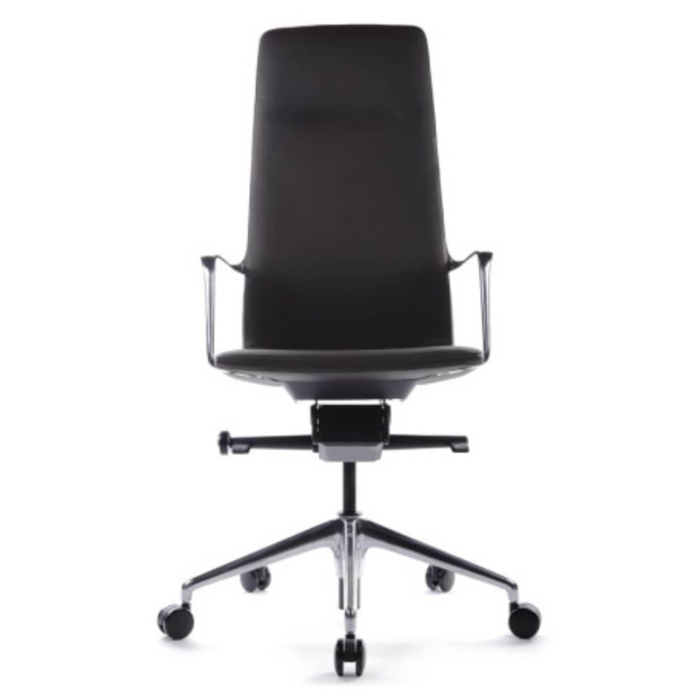 Кресло Плаза/Plaza FK004-A13 68x68x119-127 (Тёмно-Коричневый, 68x68x119-127, натуральная кожа)