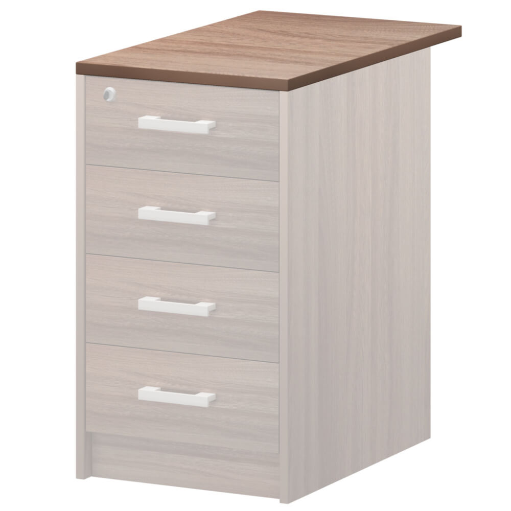 Топ к приставной тумбе АТ-07 440x730x22 (Тёмный Шимо, 440x730x22)