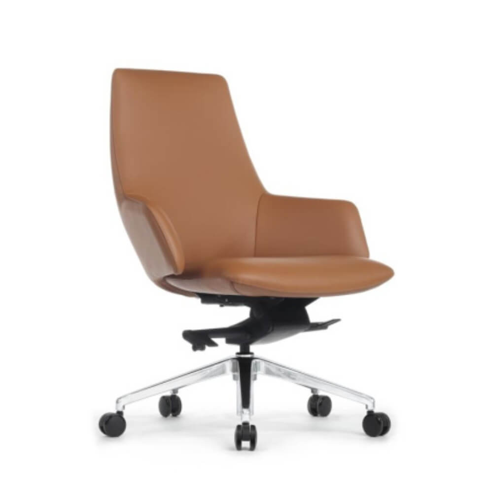 Кресло Спелл-М/Spell-M B1719 68x68x88-94 (Светло-Коричневый, 68x68x88-94, натуральная кожа.)