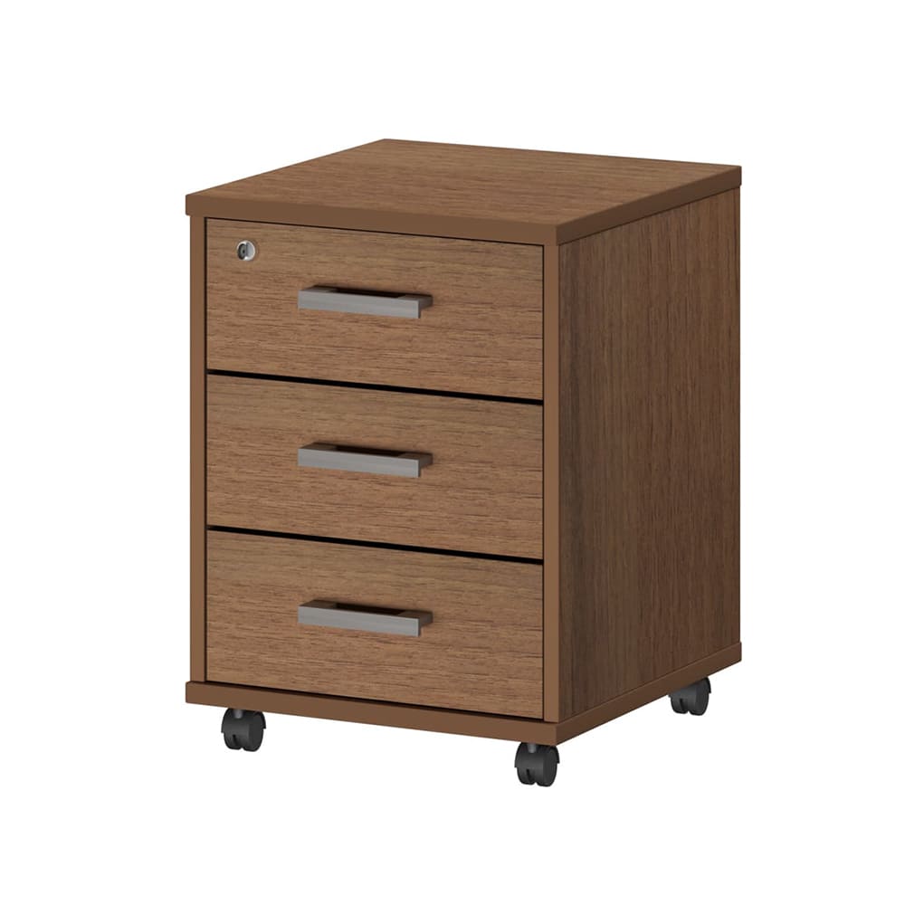 Тумба подкатная 3 ящ. 440x450x580 (Орех Гварнери, 440x450x580)