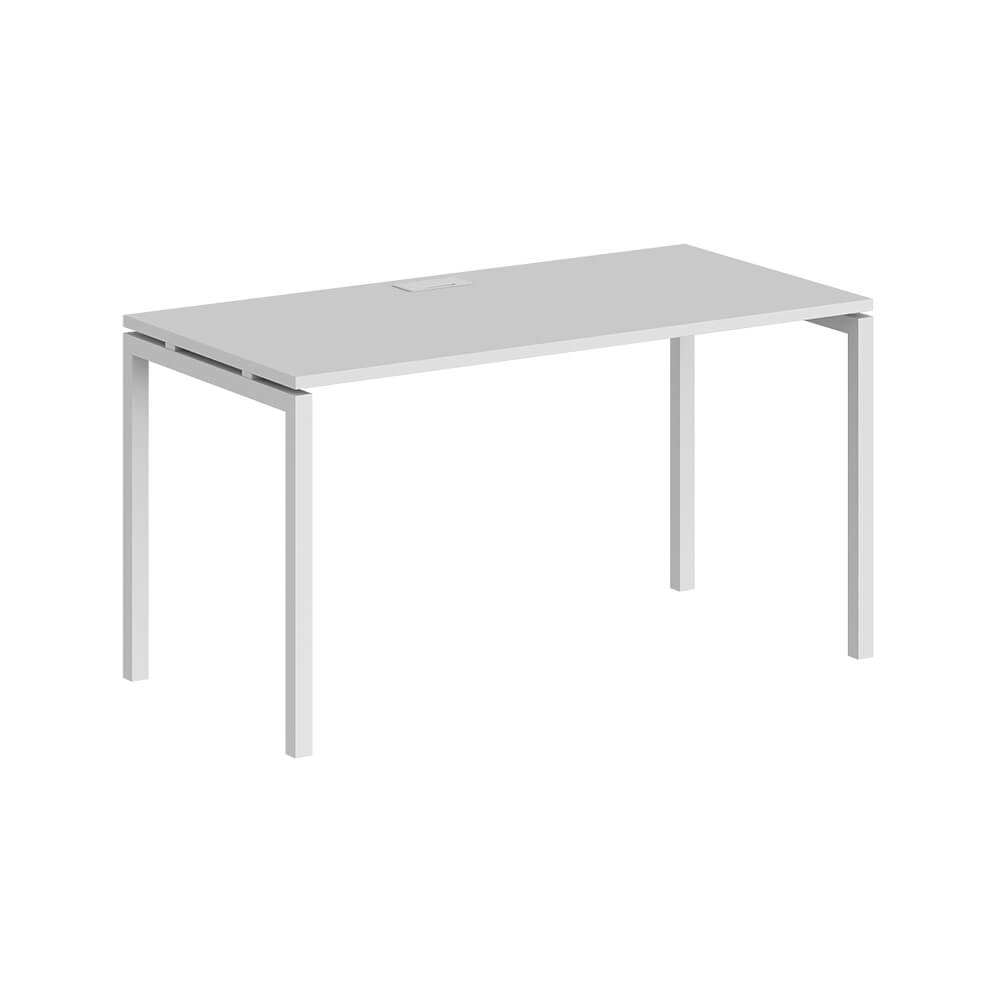 Стол рабочий прямолинейный 1200x700x750 (Белый/белый, 1200x700x750)