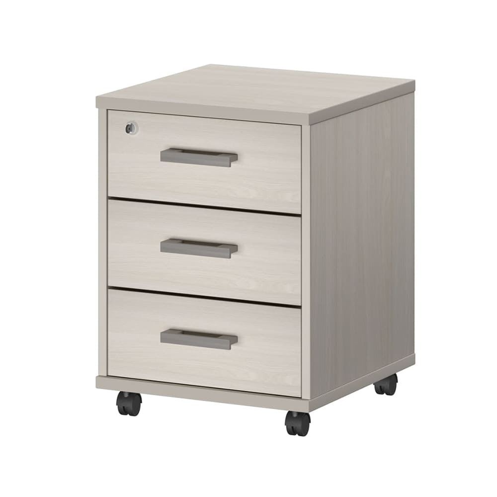 Тумба подкатная 3 ящ. 440x450x580 (Ясень Шимо, 440x450x580)