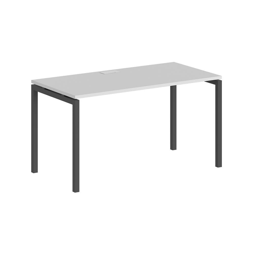 Стол рабочий прямолинейный 1200x700x750 (Белый/антрацит, 1200x700x750)