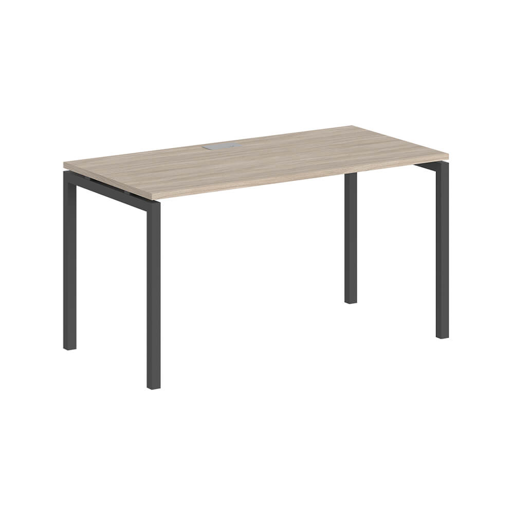 Стол рабочий прямолинейный 1200x700x750 (Дуб Светлый/антрацит, 1200x700x750)