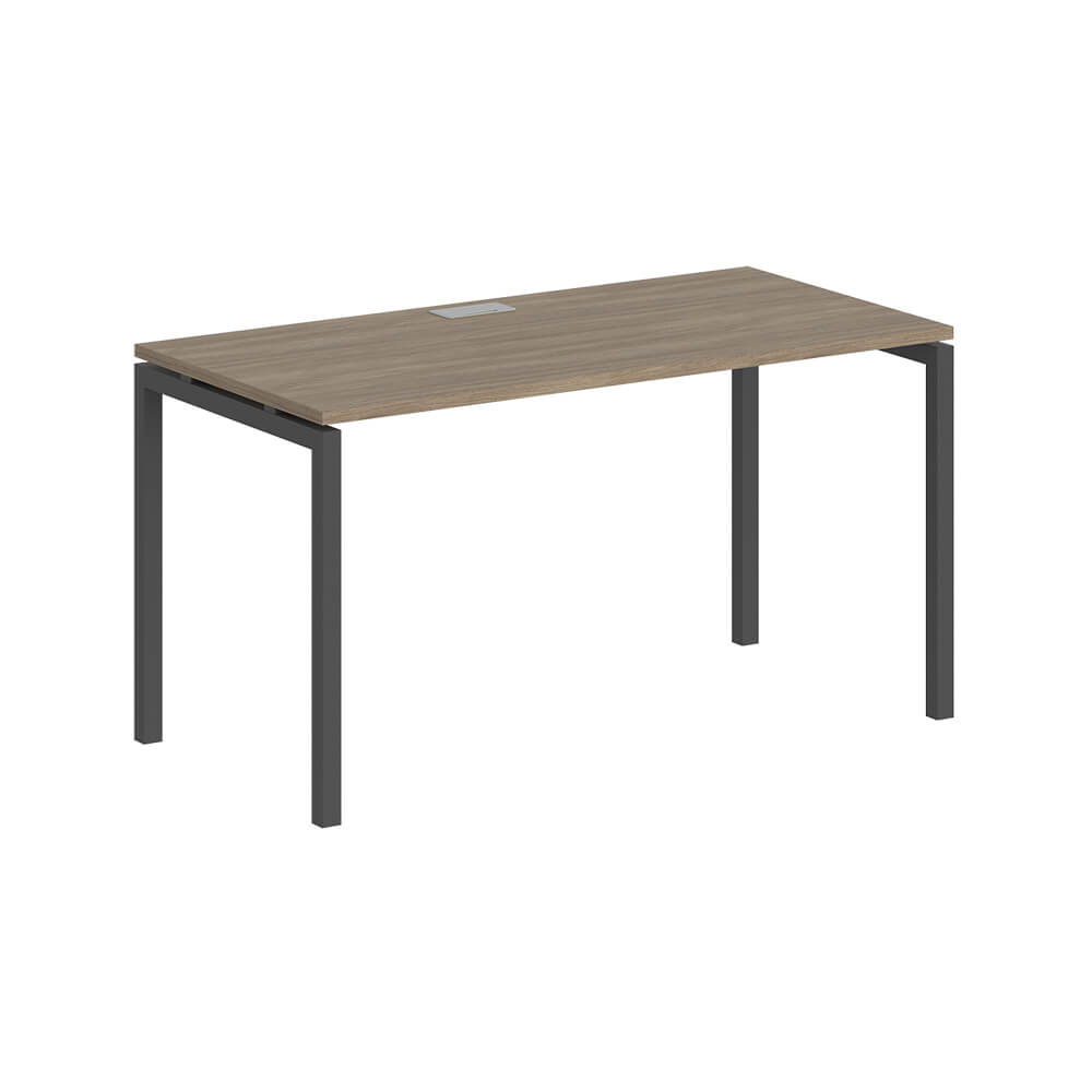 Стол рабочий прямолинейный 1200x700x750 (Дуб Тёмный/антрацит, 1200x700x750)