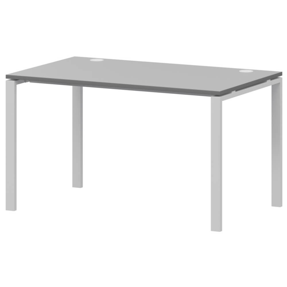Стол прямой на м/к 1200x730x760 (Серый/белый, 1200x730x760)