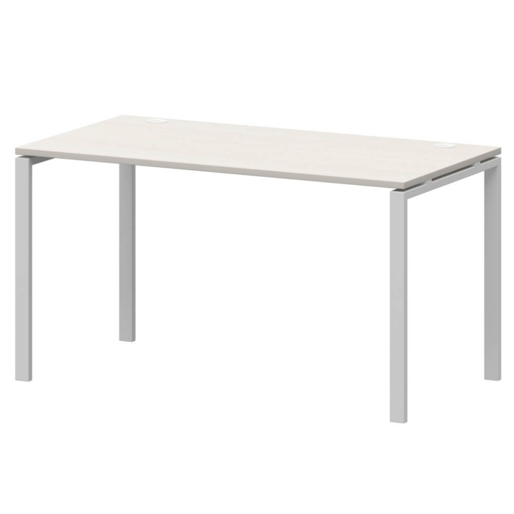 Стол прямой на м/к 1200x730x760 (Ясень Шимо/белый, 1200x730x760)