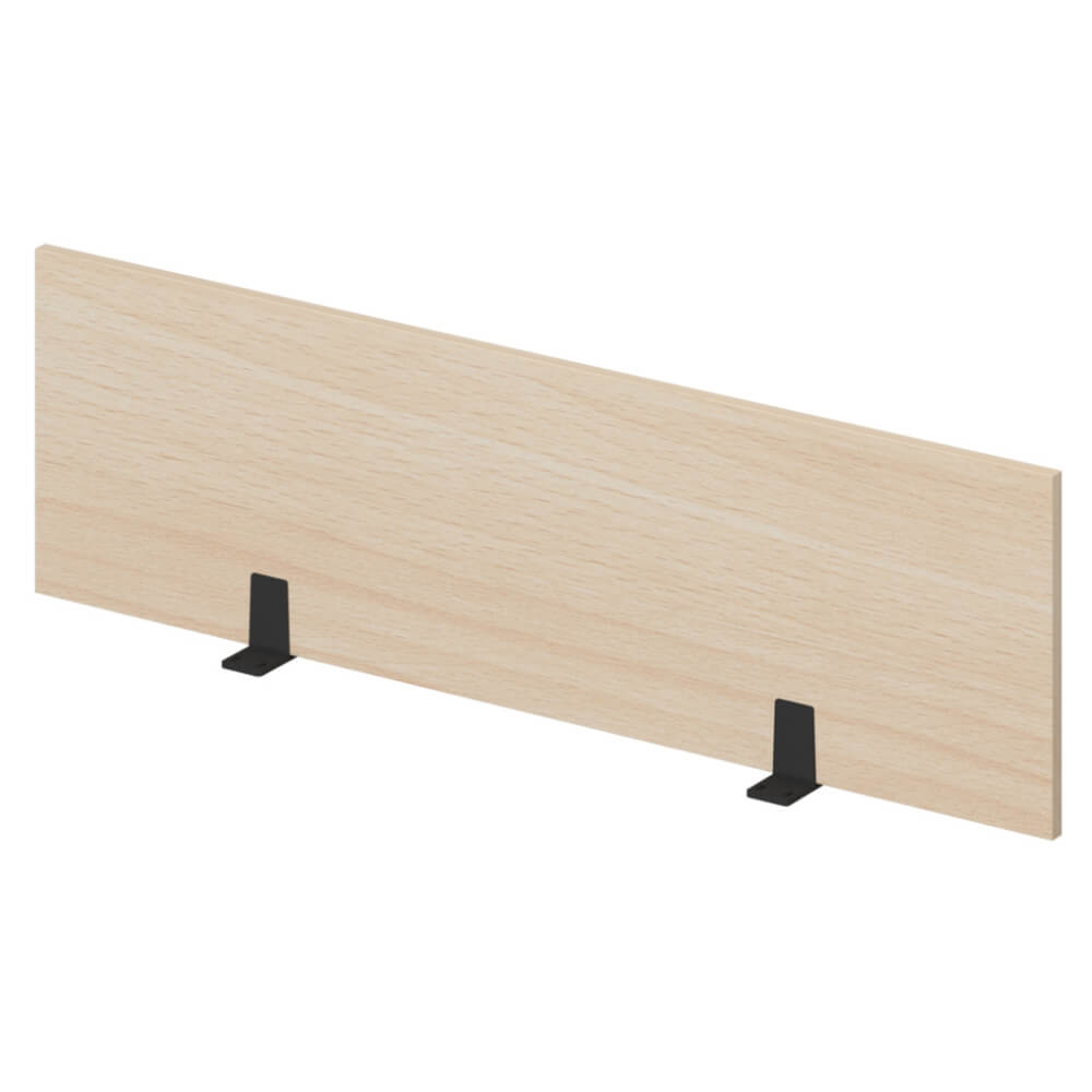 Экран для одиночного стола 1200x18x350 (Бук/антрацит, 1200x18x350,ЛДСП)