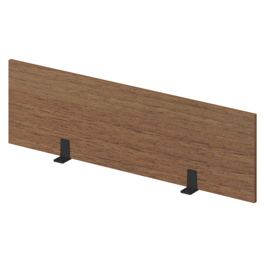 Экран для одиночного стола 1200x18x350 (Орех Гварнери/антрацит, 1200x18x350,ЛДСП)