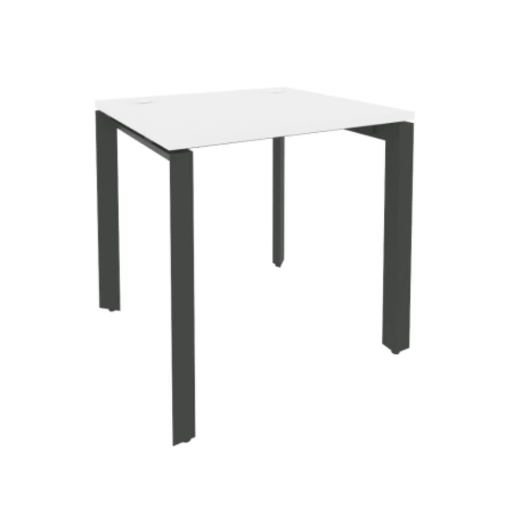 Стол рабочий 780x720x750 на П-образном м/к  (Белый Бриллиант/антрацит, 780х720х750)