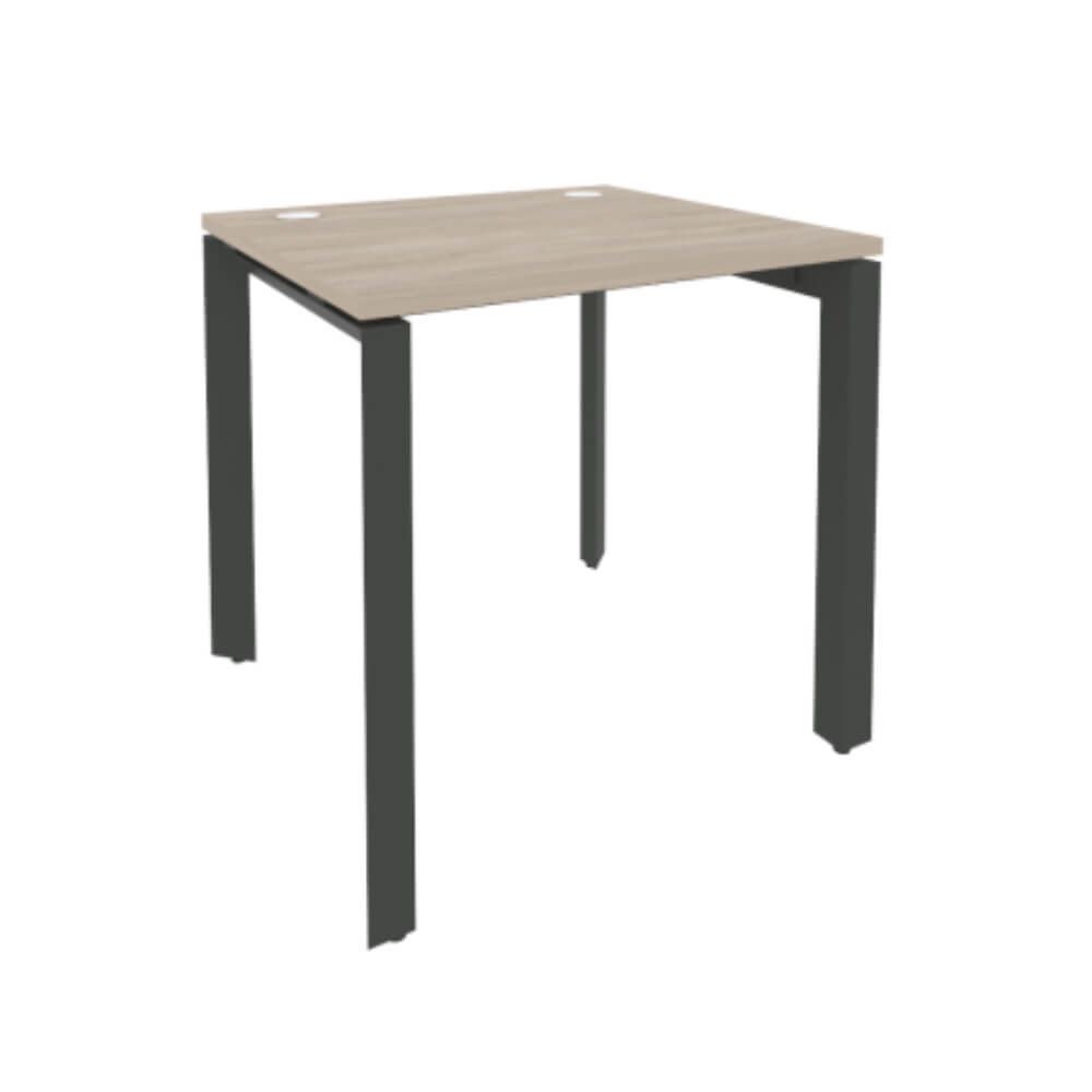 Стол рабочий 780x720x750 на П-образном м/к  (Дуб Аттик/антрацит, 780x720x750)