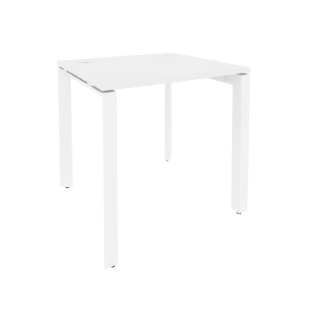 Стол рабочий 780x720x750 на П-образном м/к  (Белый Бриллиант/белый, 780х720х750)