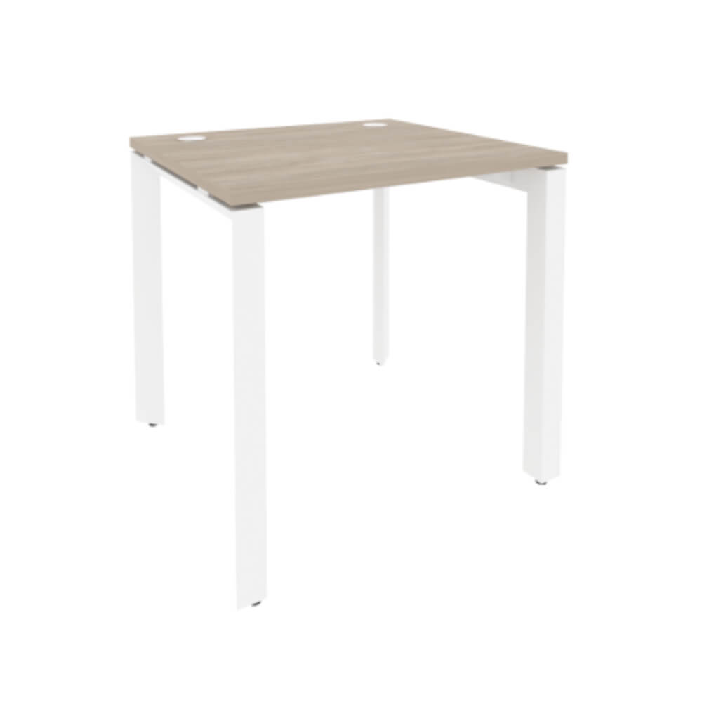 Стол рабочий 780x720x750 на П-образном м/к  (Дуб Аттик/белый, 780x720x750)