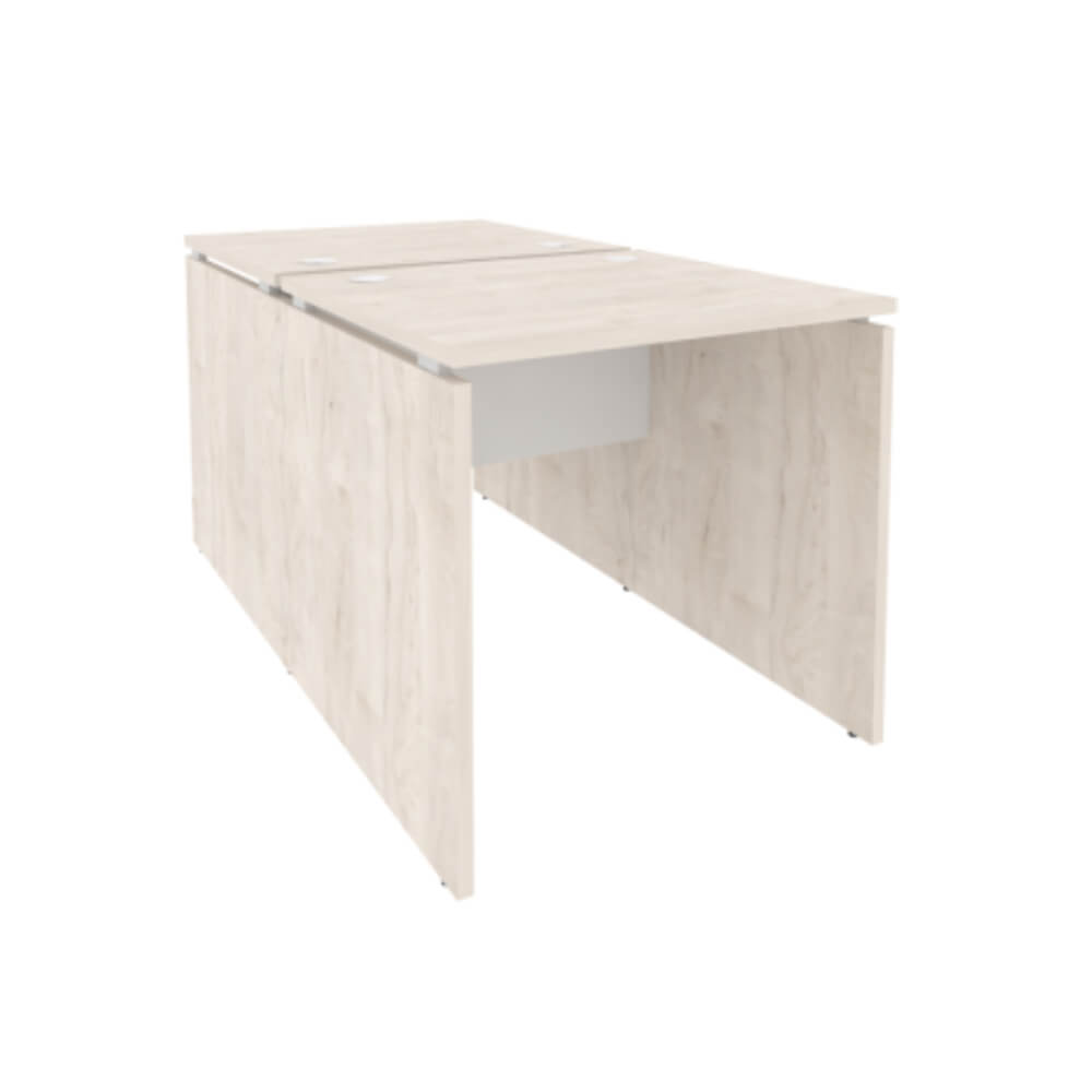 Бенч-система на 2 рабочих места 780x1475x750 (Денвер Светлый/Белый Бриллиант, 780x1475x750)