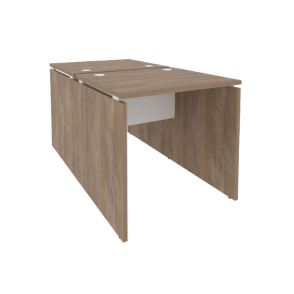 Бенч-система на 2 рабочих места 780x1475x750 (Дуб Аризона/Белый Бриллиант, 780x1475x750)