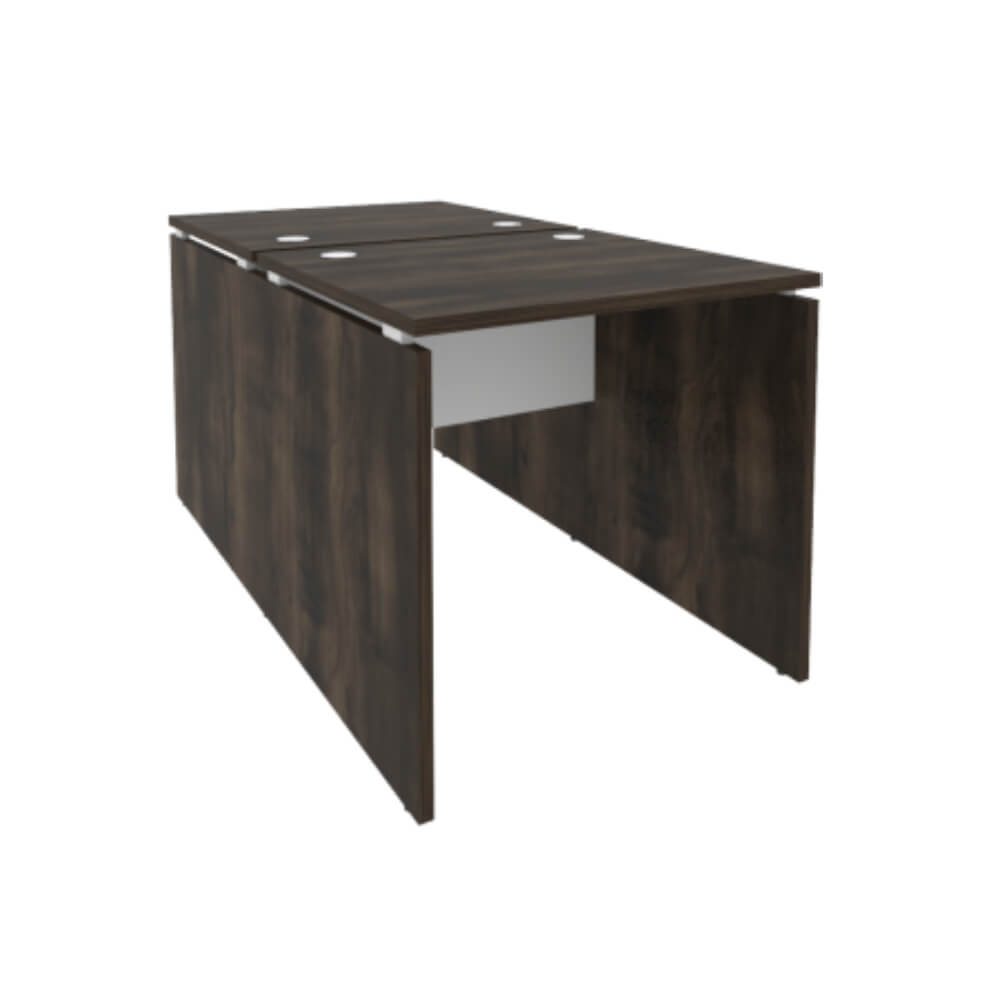 Бенч-система на 2 рабочих места 780x1475x750 (Дуб Мали/Белый Бриллиант, 780x1475x750)