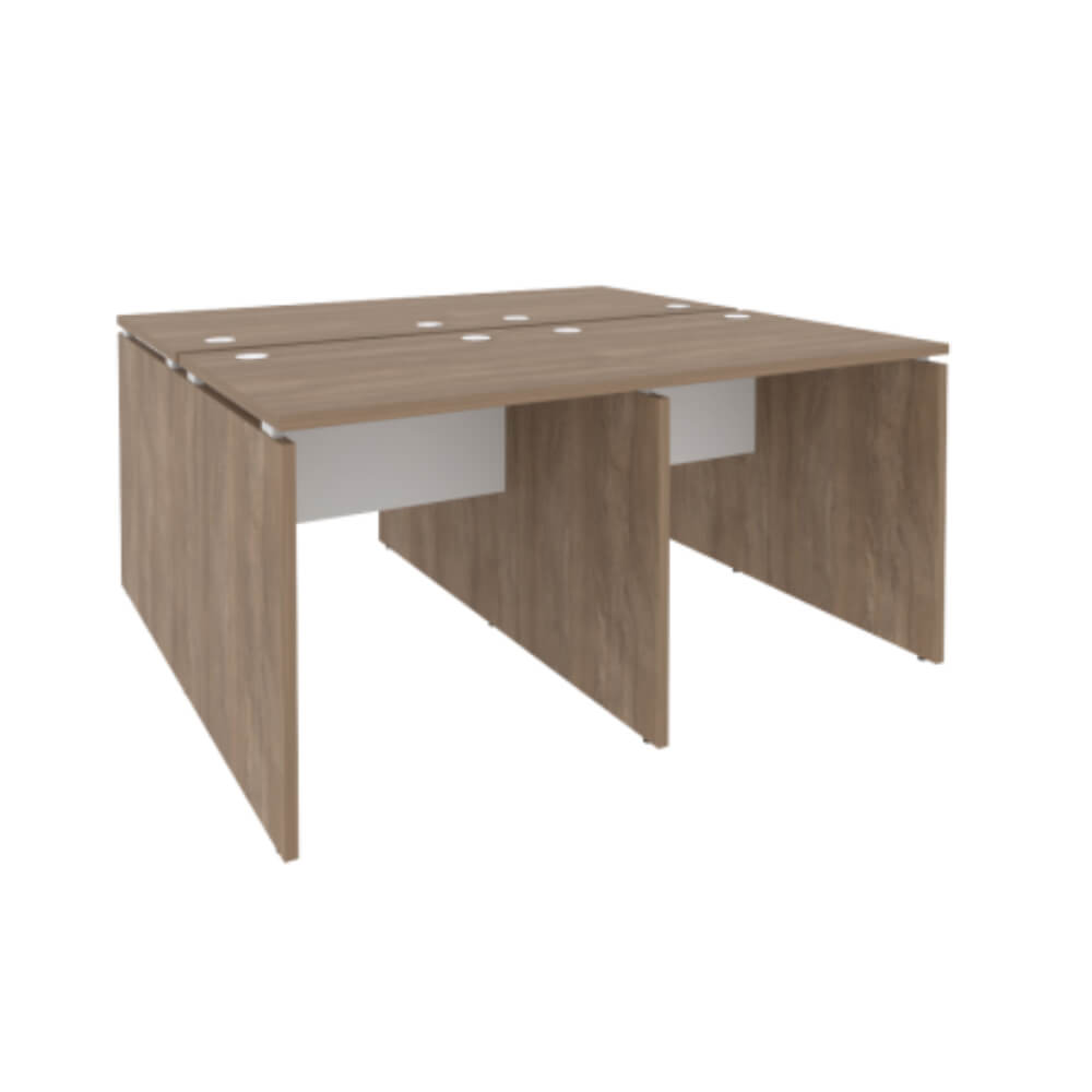 Бенч-система на 4 рабочих места 1560x1475x750 (Дуб Аризона/Белый Бриллиант 1560x1475x750)