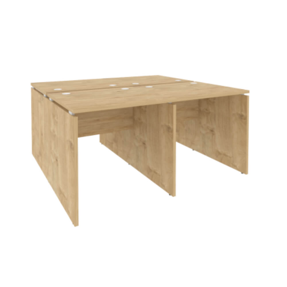 Бенч-система на 4 рабочих места 1560x1475x750 (Тиквуд Светлый, 1560x1475x750)