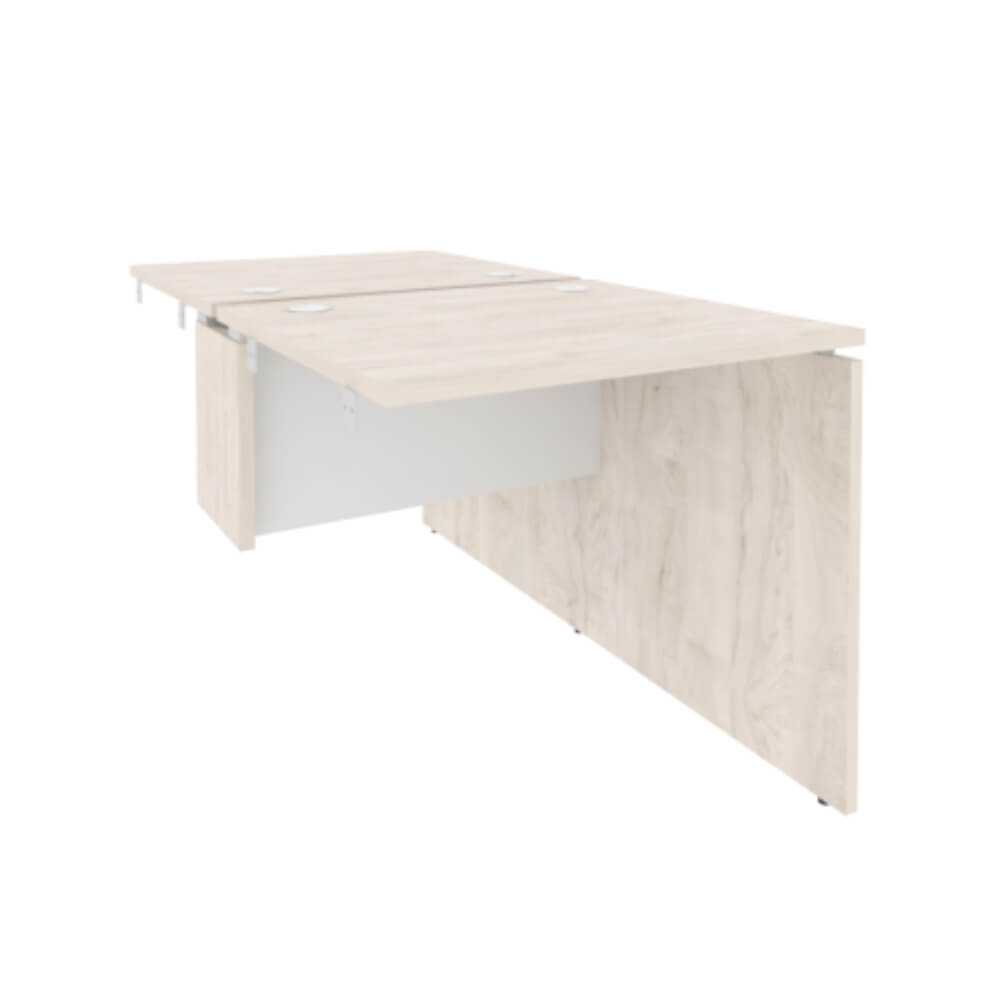 Стол-приставка двойной к опорным элементам 780x1475x750 (Денвер Светлый/Белый Бриллиант , 780x1475x750)