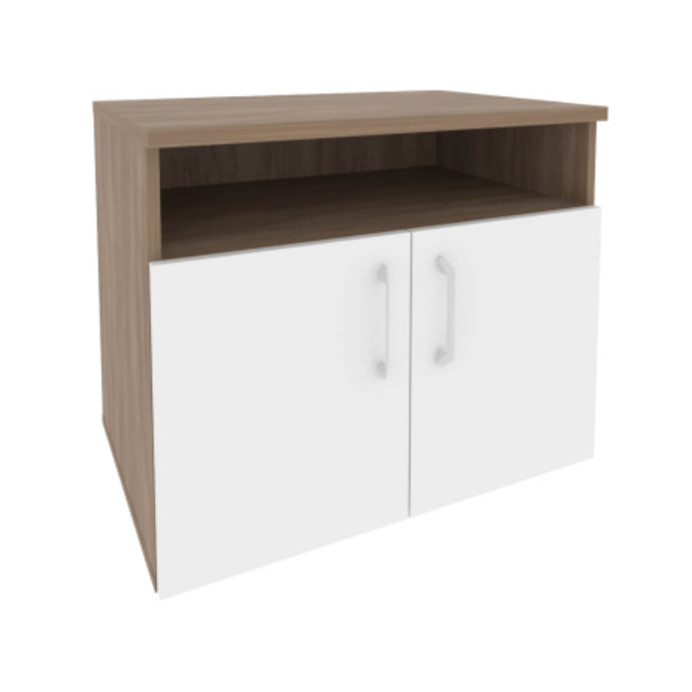 Тумба сервисная для оргтехники 800x600x680 (Дуб Аризона/Белый Бриллиант, 800x600x680)