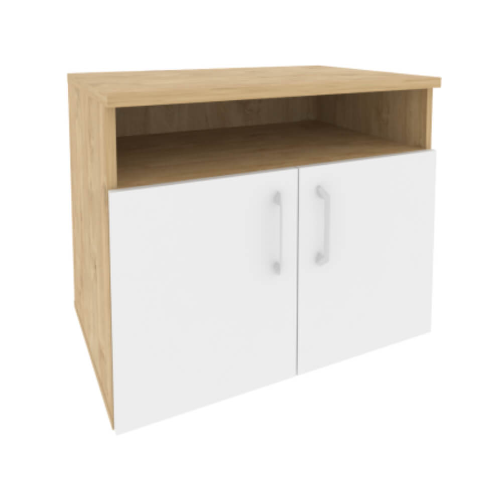 Тумба сервисная для оргтехники 800x600x680 (Тиквуд Светлый/Белый Бриллиант, 800x600x680)