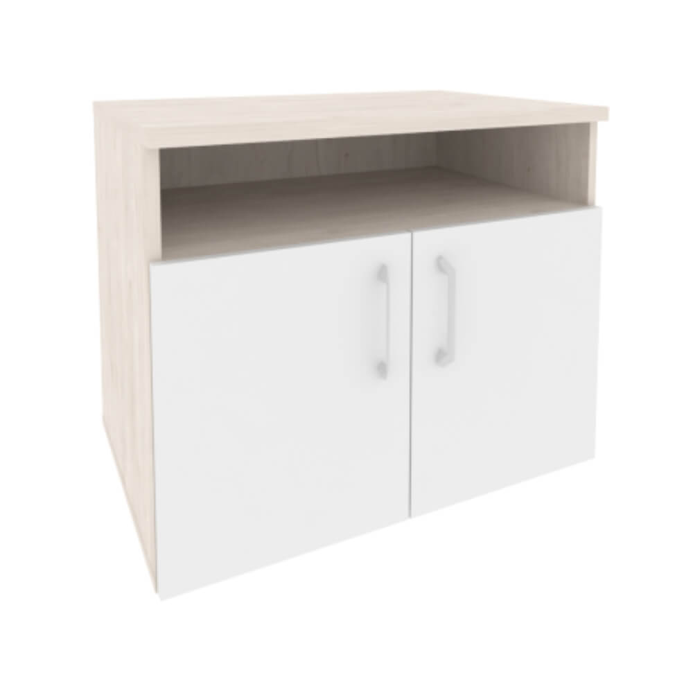 Тумба сервисная для оргтехники 800x600x680 (Денвер Светлый/Белый Бриллиант, 800x600x680)