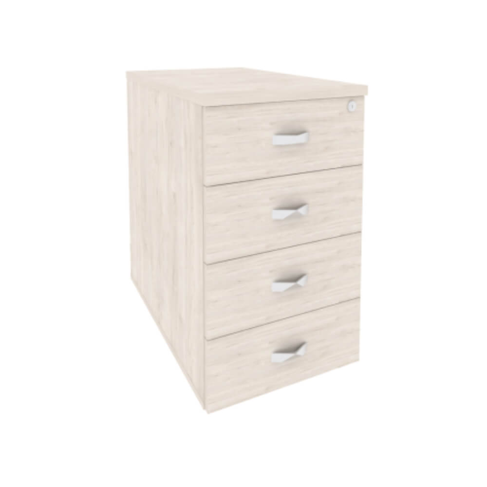 Тумба приставная/опорная 4 ящ. 432x720x750 (Денвер Светлый, 432x720x750)