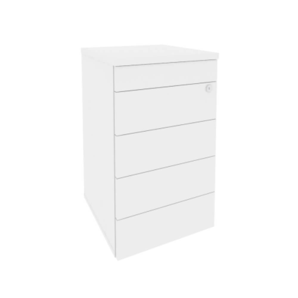 Тумба приставная 4 ящ. (TIP-ON) 432x460x750 (Белый Бриллиант, 432x460x750)